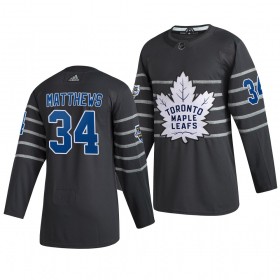 Toronto Maple Leafs Trikot Auston Matthews 34 Grau 2020 NHL All-Star Adidas Authentic - Herren